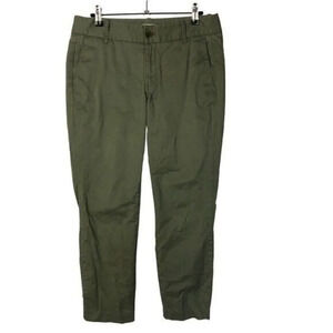 J. Crew Olive Green Frankie Straight Leg Chino Pant 8